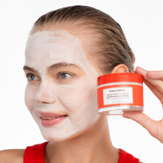 Ginseng Extract + Jojoba Oil Nourishing Clay Mask 100 ML - Maru.Derm