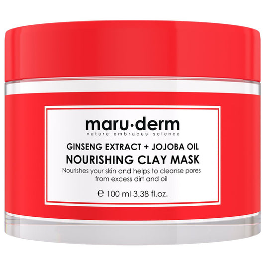 Ginseng Extract + Jojoba Oil Nourishing Clay Mask 100 ML - Maru.Derm
